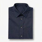 The Short Sleeve Mercier 160 in Deep Navy Indian Cotton Gallery 3