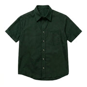 The Short Sleeve Mercier 160 in Deep Olive Indian Cotton Gallery 1