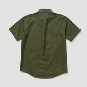 The Short Sleeve Mercier 160 in Moss Green Indian Cotton Gallery 4