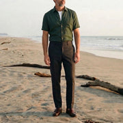 The Short Sleeve Mercier 140 in Dark Forest Linen Gallery 2