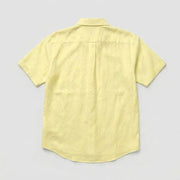 The Short Sleeve Mercier 140 in Soft Yellow Linen Gallery 4