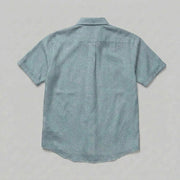 The Short Sleeve Mercier 140 in Muted Teal Linen Gallery 4