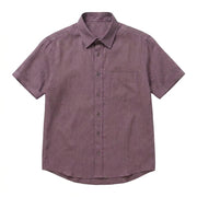 The Short Sleeve Mercier 125 in Smoked Plum Linen Gallery 1