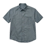 The Short Sleeve Mercier 125 in Muted Slate Linen Gallery 1