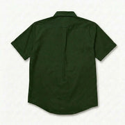 The Short Sleeve Mercier 120 in Deep Olive Cotton Flax Gallery 4