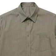 The Short Sleeve Mercier 160 in Dirty Taupe Oxford Cotton