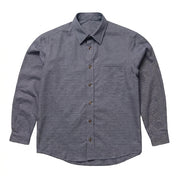 The Mercier 160 in Blue Static Pinpoint Oxford Cotton Gallery 1