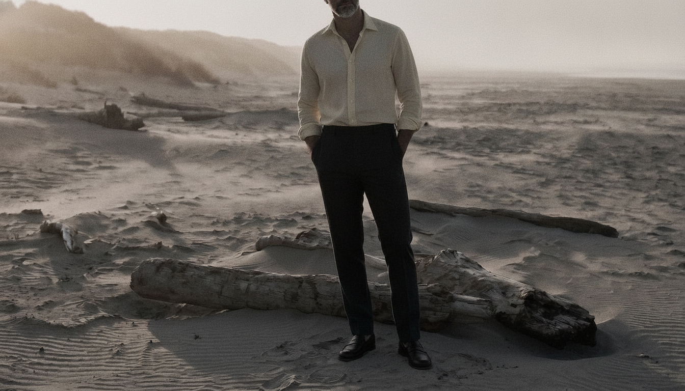 The Jack 140 in Soft Yellow Linen worn
