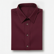 The Short Sleeve Mercier 160 in Smoked Burgundy Indian Cotton Gallery 3