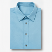 The Short Sleeve Mercier 160 in Sky Blue Indian Cotton Gallery 3