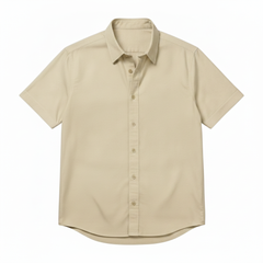 The Short Sleeve Jack 160 in Buttercream Indian Cotton