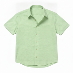 The Short Sleeve Jack 160 in Mint Macha Pinpoint Oxford Cotton