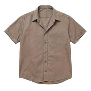 The Short Sleeve Mercier 125 in Warm Taupe Linen Gallery 1