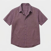 The Short Sleeve Mercier 125 in Smoked Plum Linen Gallery 1