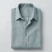 The Short Sleeve Mercier 140 in Muted Teal Linen Gallery 3