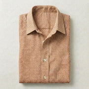 The Short Sleeve Mercier 140 in Soft Terracota Linen Gallery 3