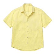 The Short Sleeve Mercier 140 in Soft Yellow Linen Gallery 1