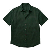 The Short Sleeve Mercier 140 in Dark Forest Linen Gallery 1