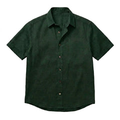 The Short Sleeve Jack 140 in Dark Forest Linen