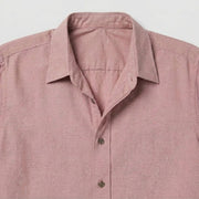 The Short Sleeve Mercier 160 in Soft Salmon Indian Cotton Gallery 4