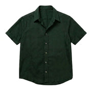The Short Sleeve Mercier 160 in Deep Olive Indian Cotton Gallery 1