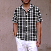 The Fleming 100 in Black Kattam Khadi Cotton