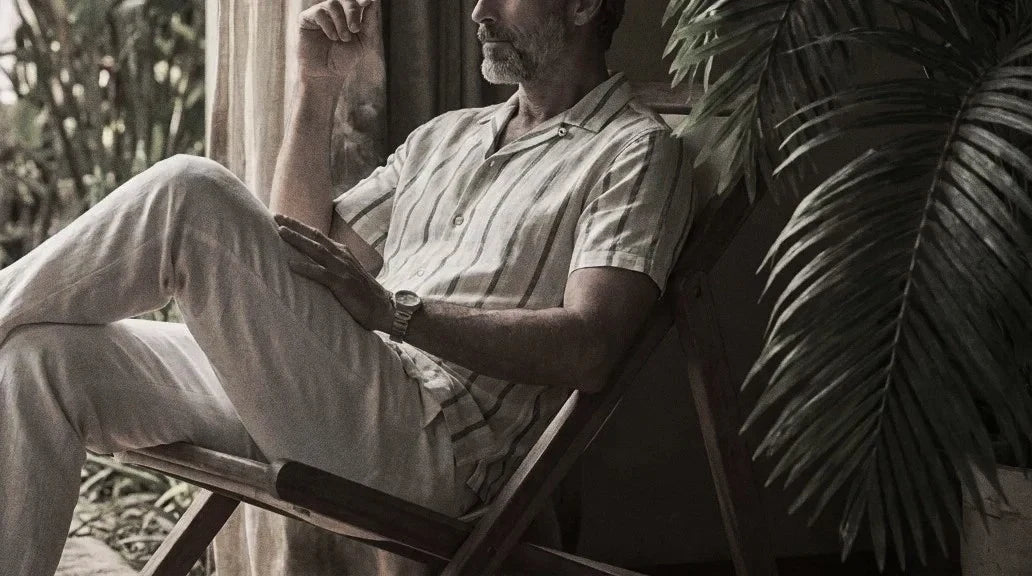 The Fleming 64 in Kachha Khadi Cotton worn