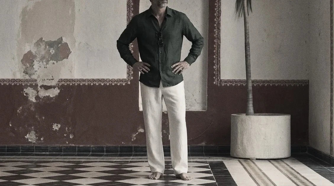 The Jack 150 in Emerald Shadow Silk worn