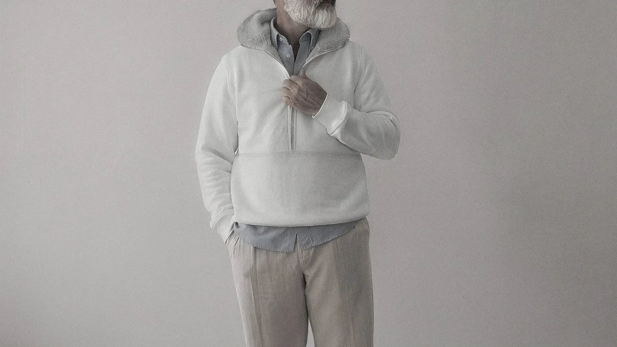The McQueen 600 in Alpine Indian Cotton worn