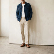 The Fletcher 340 in Raw Sapphire Cotton Denim
