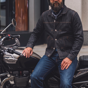 The Takumi Trucker Jacket 340 in Kuroai Cotton Denim